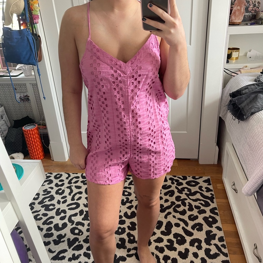 O’Neill Pink Eyelet Romper